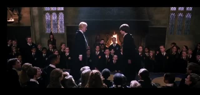 Escena de Harry Potter 2 · El duelo de Harry y Draco