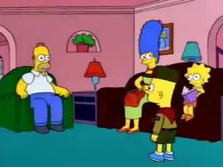 Escena de Los Simpson · La discusión con el cerebro